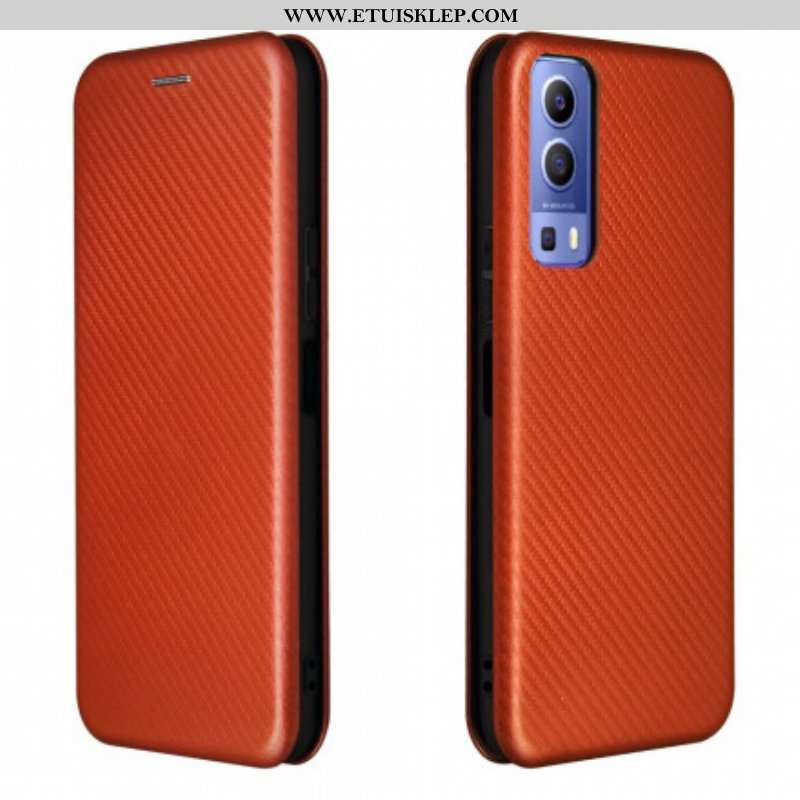 Etui Na Telefon do Vivo Y72 5G Etui Folio Kolorowy Silikon Węglowy